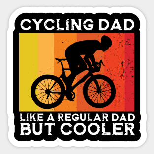 Cyclist Father's Day Funny Cycling Dad Bike Rider & Cyclist Sticker